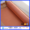 100 Mesh 0.224mm opening ultra fine Copper Woven Wire Mesh rfid blocking fabric